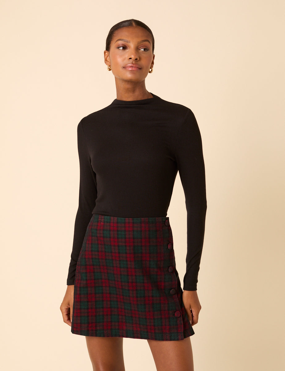 red tartan mini dress Dasha Mini Dress | Red Check | Womens