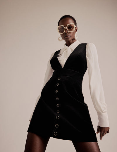 NC x Lisou Cream Statement Collar Blouse