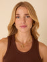 Gold Plated T-Bar Necklace