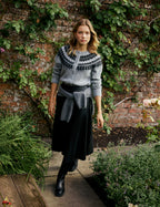 Black Leather Midi Skirt