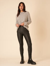 Black Leather Leggings