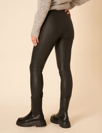 Black Leather Leggings