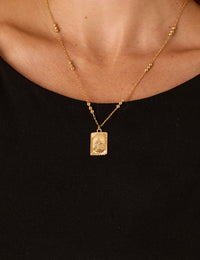 Gold Plated Pendant Necklace