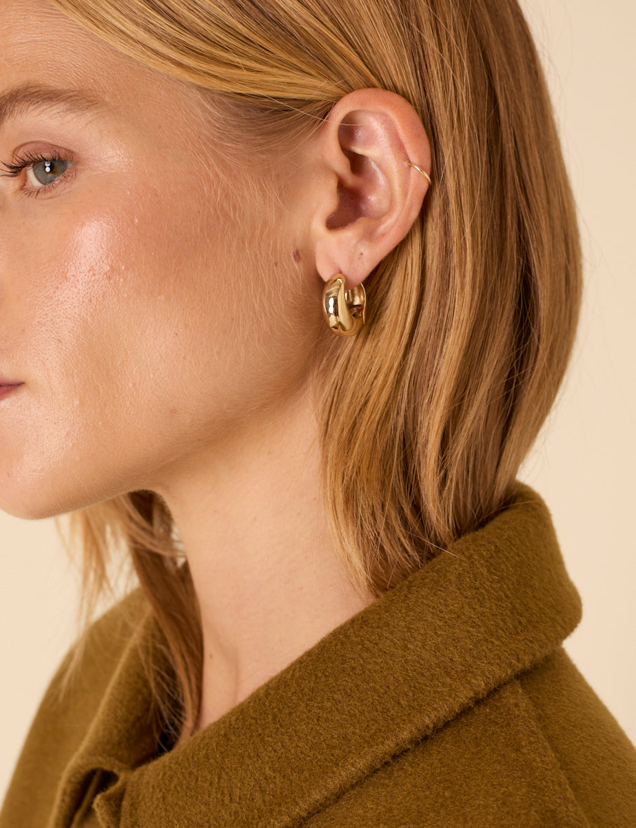 Gold Plated Chunky Hoops