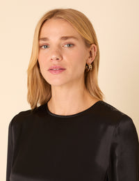 Gold Plated Knot Hoops