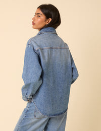 Blue Denim Oversized Shirt