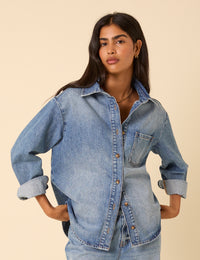Blue Denim Oversized Shirt
