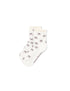 White Bow Frill Trim Socks