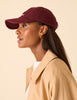 Burgundy Wildflower Cap