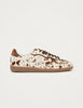 Alohas Cow Print Leather Trainers