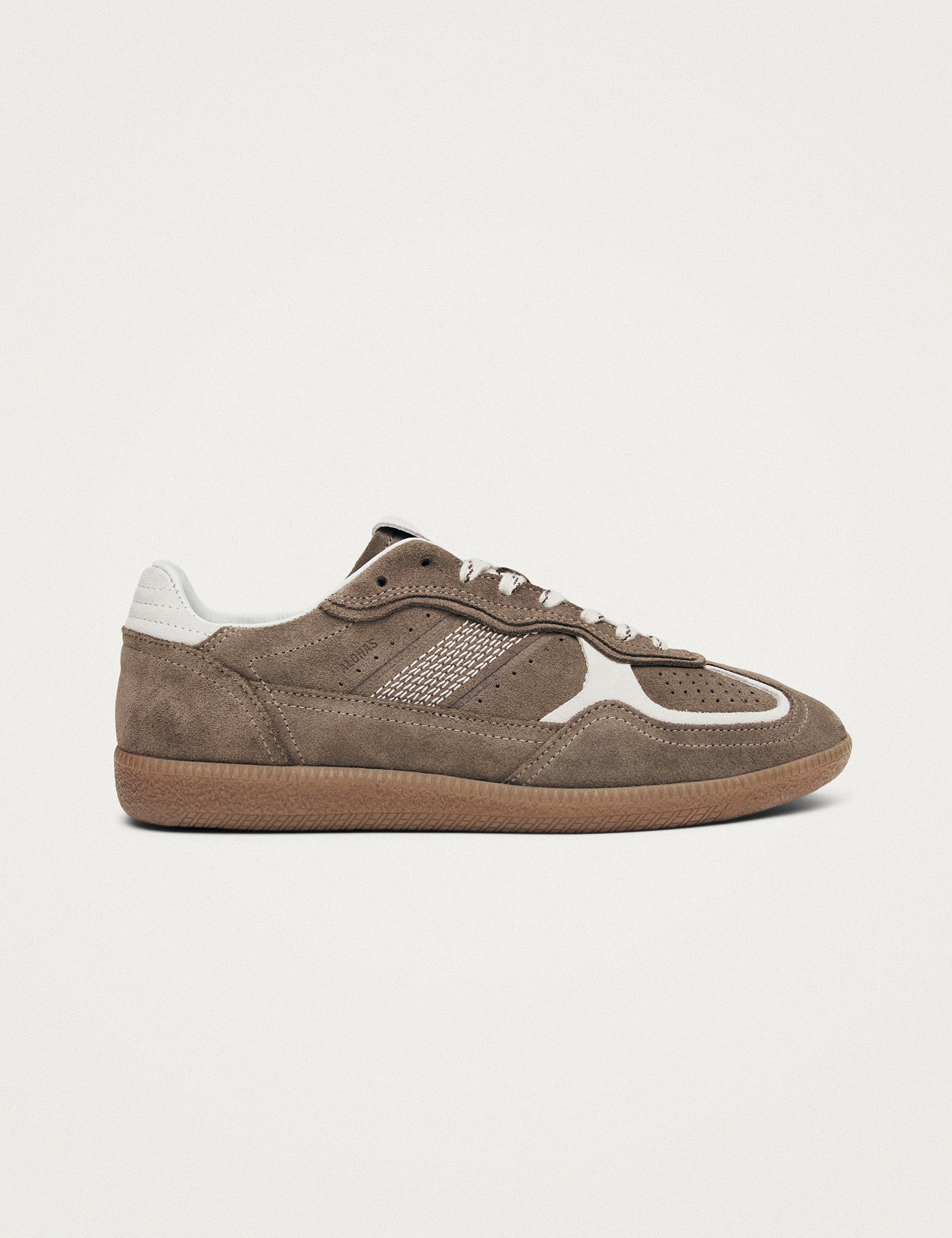 Alohas Rife Taupe Leather Trainers