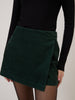 Forest Green Cord Wrap Skort