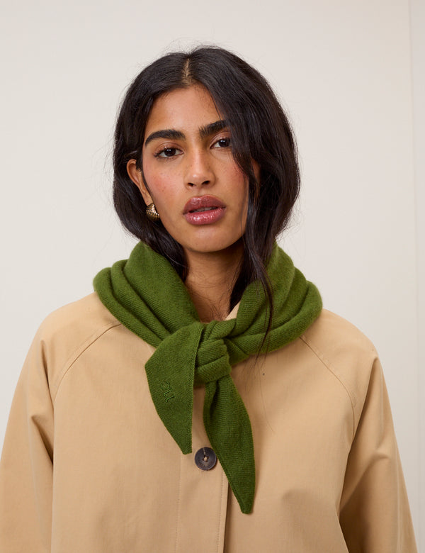 Green Triangle Scarf