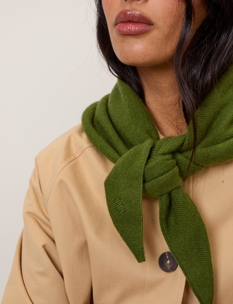 Green Triangle Scarf