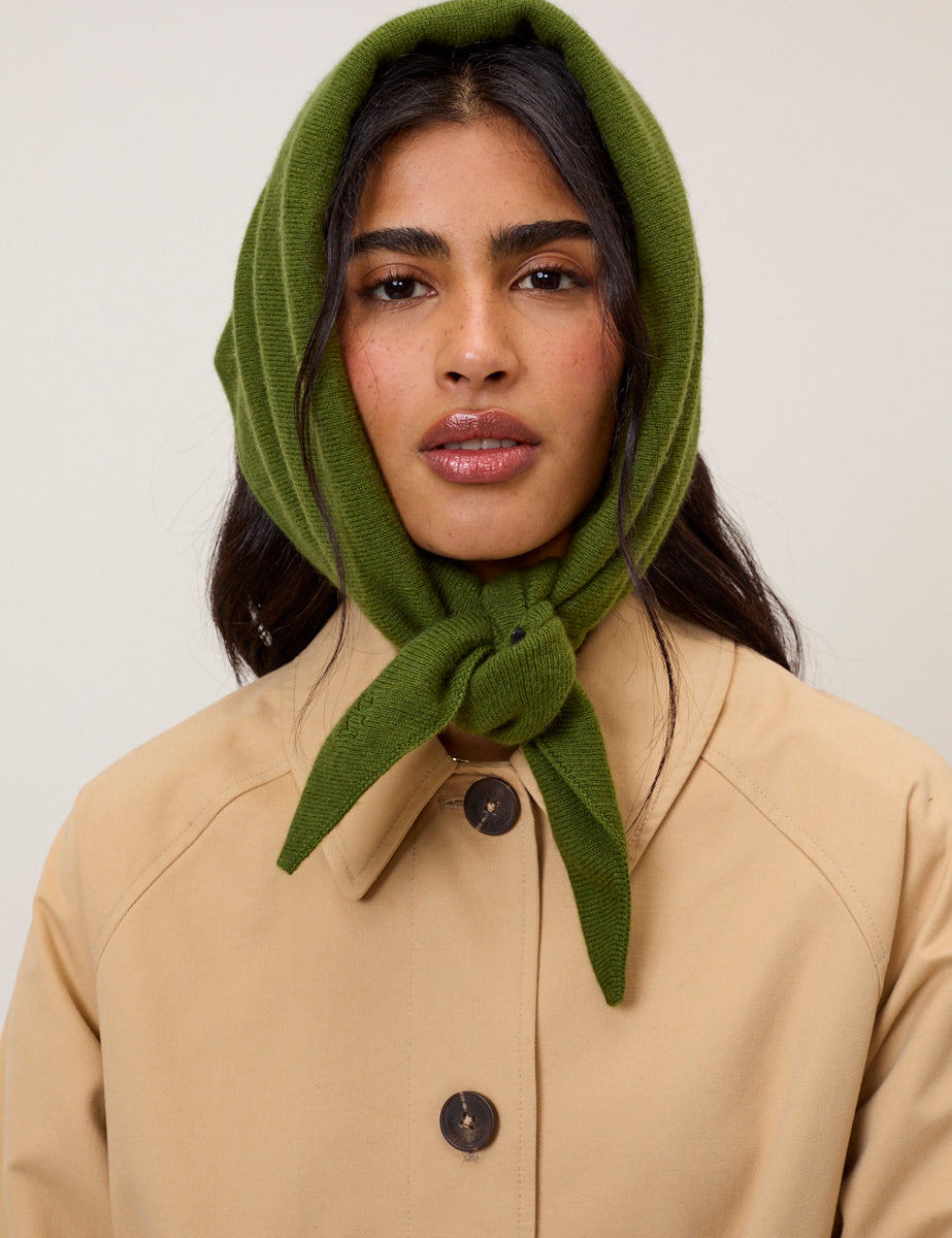 Green Triangle Scarf