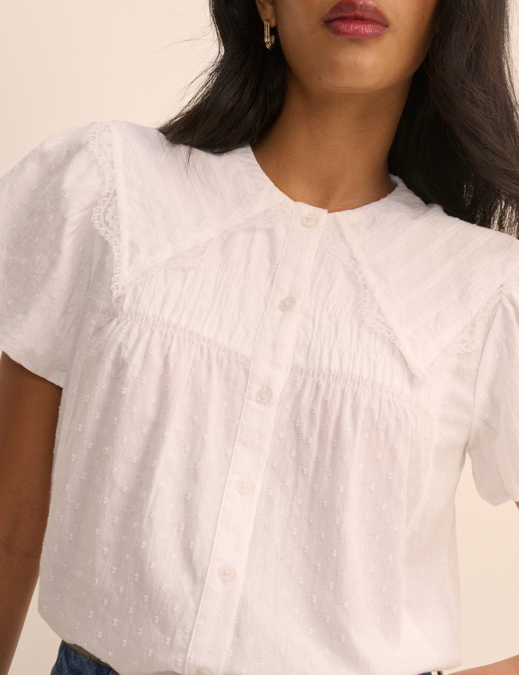White Puff Sleeve Augusta Blouse