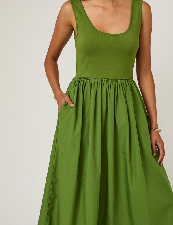 Green Colorado Midi Dress