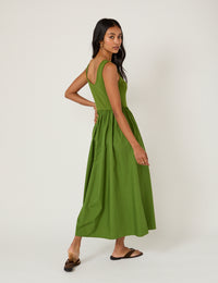 Green Colorado Midi Dress