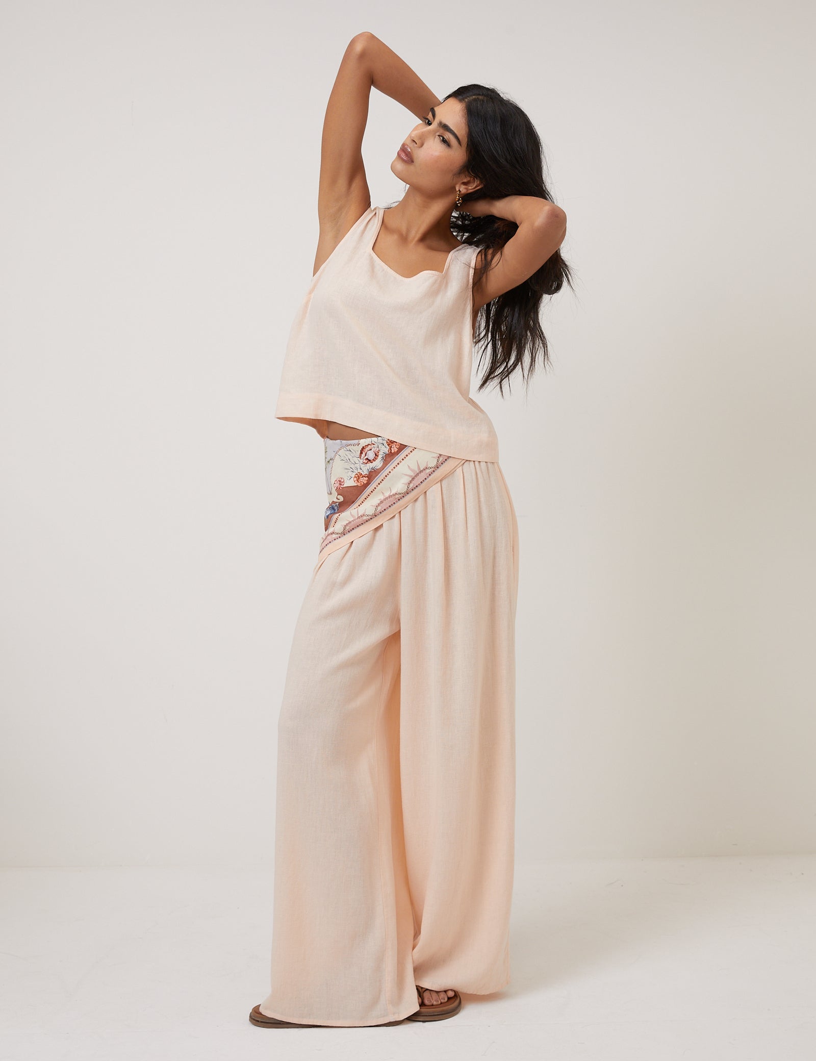 Pink Wide Leg Trousers
