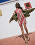 Multi-Coloured Striped Palermo Mini Dress