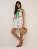 White Printed Palermo Mini Dress