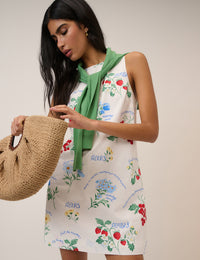 White Printed Palermo Mini Dress