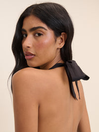 Black Halterneck Lilijana Midi Dress