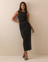 Black Jersey Margot Midi Dress