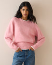 Baby Pink Contrast Trim Jumper
