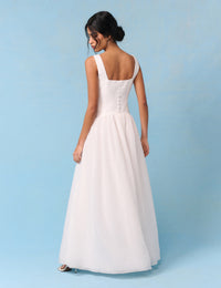 Bridal Ivory Jacquard Corset Maxi Honey Midi Dress