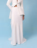 Bridal Ivory Satin A-Line Maxi Skirt