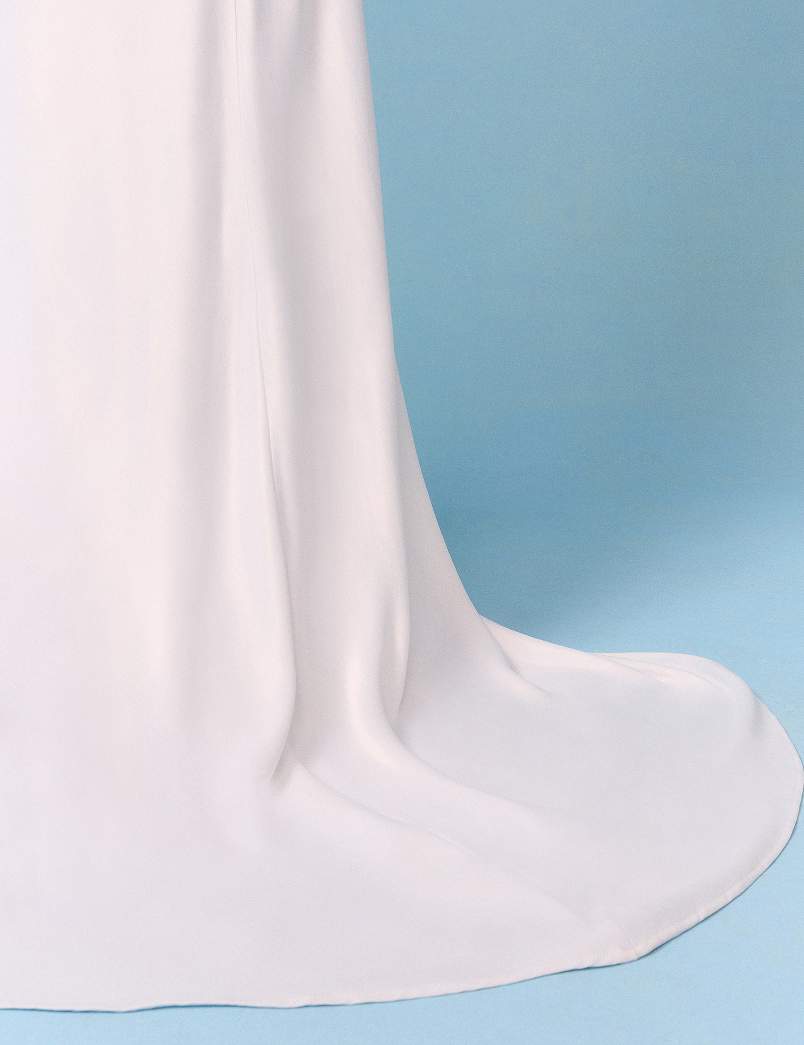 Bridal Ivory Satin A-Line Maxi Skirt