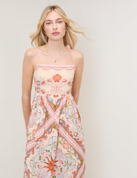 Printed Athena Resort Placement Maxi Dress
