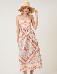 Printed Athena Resort Placement Maxi Dress