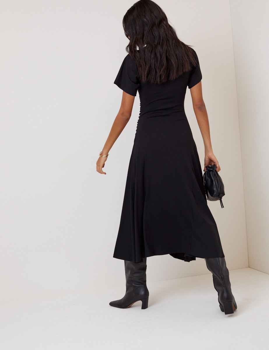 all over my body midi dress black Body Midi Dress (Women)