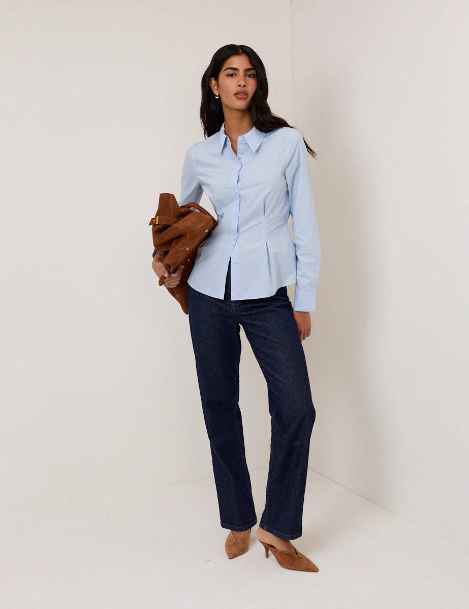 Blue Fitted Shirt