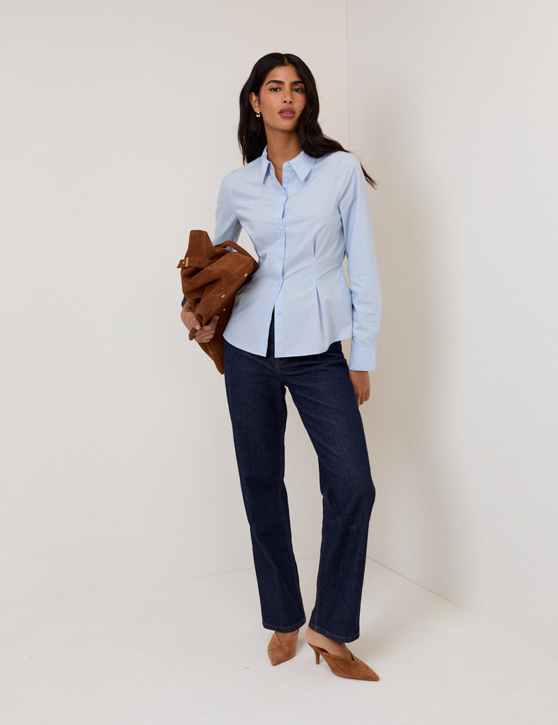 Blue Fitted Shirt