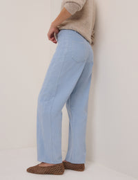 Light Blue Cord Bethnal Barrel Leg Jeans