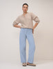 Light Blue Cord Bethnal Barrel Leg Jeans