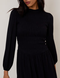 Petite Black Siobhan Mini Dress