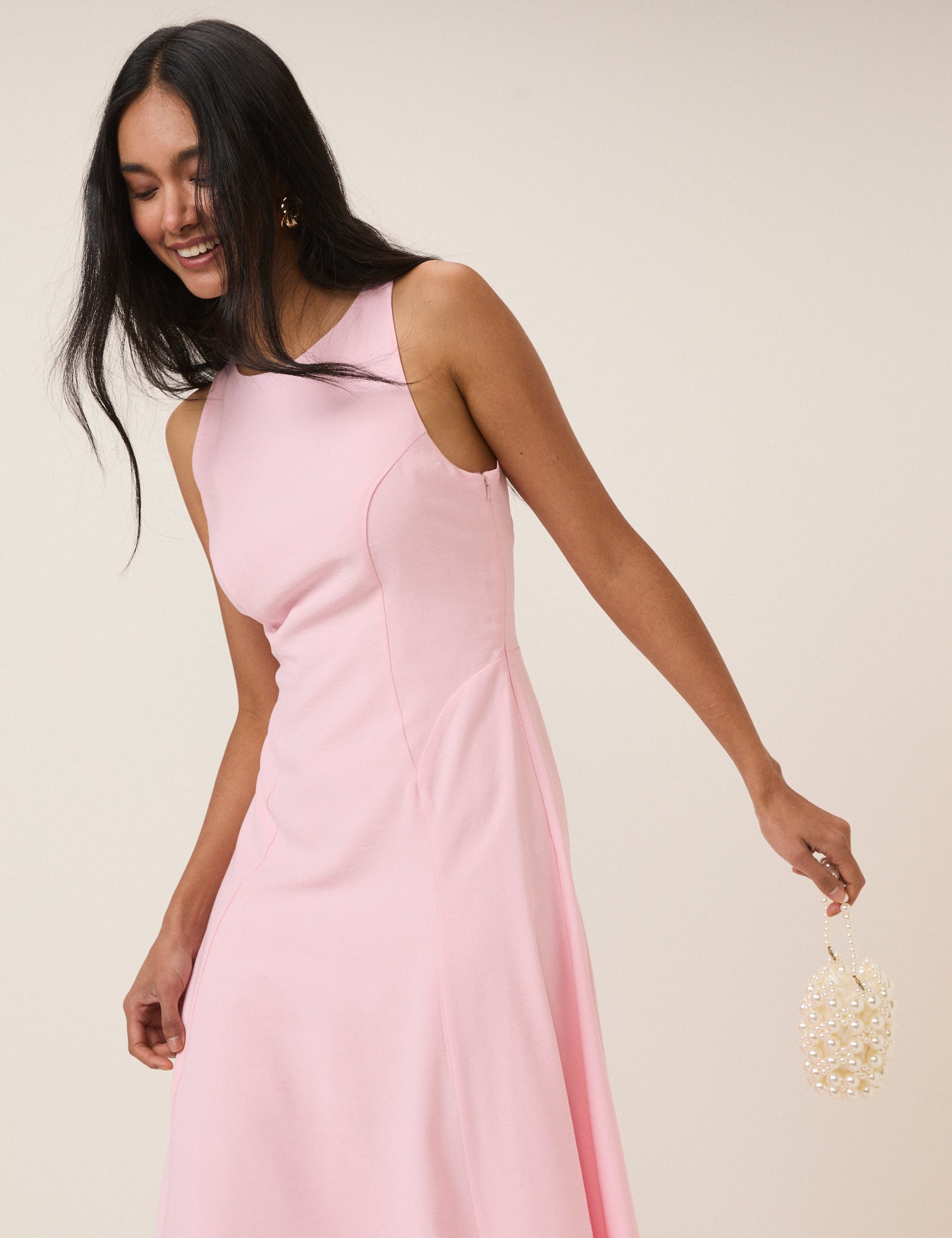 Pink Reign Midi Dress