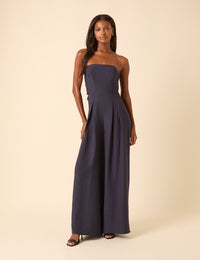 Navy Bandeau Rory Jumpsuit