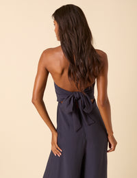 Navy Bandeau Rory Jumpsuit