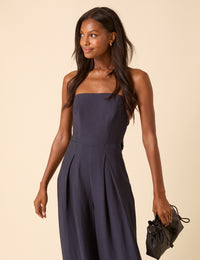 Navy Bandeau Rory Jumpsuit