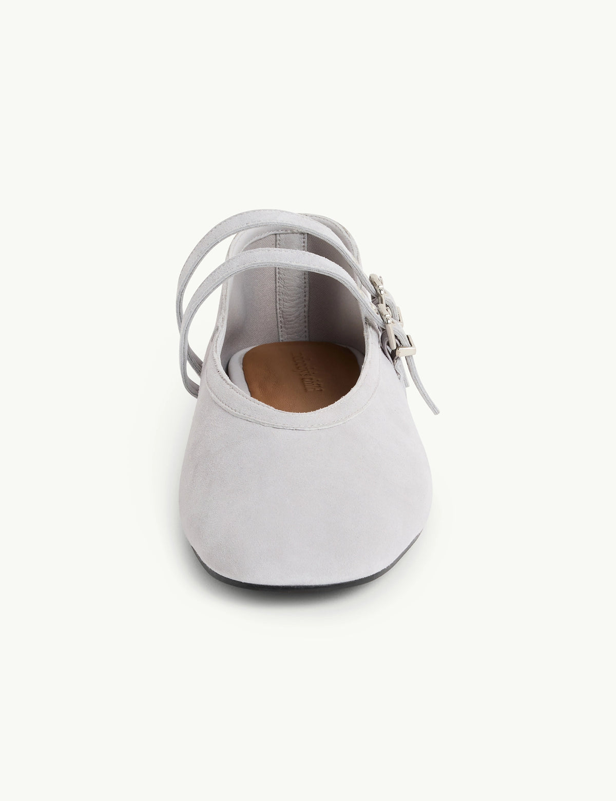 Light Blue Suede Ballet Flats