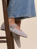 Light Blue Suede Ballet Flats