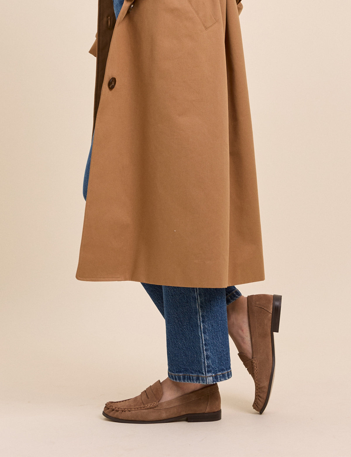 Tan Suede Loafers