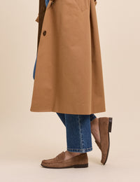 Tan Suede Loafers