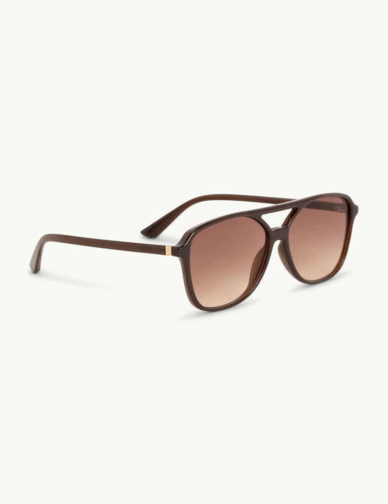 Black Oversized Aviator Sunglasses