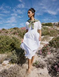 Green Polka Crew Neck Cardigan